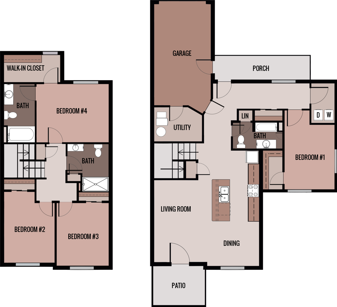 Floor Plans of Pleasant View Townhomes in Plymouth, WI